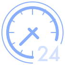 24/7 maintenance icon